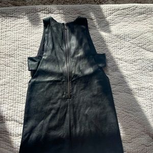 Forever 21, black faux leather mini dress